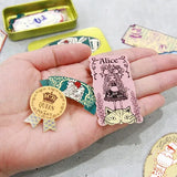 Alice Tea Party Sticker Tin
