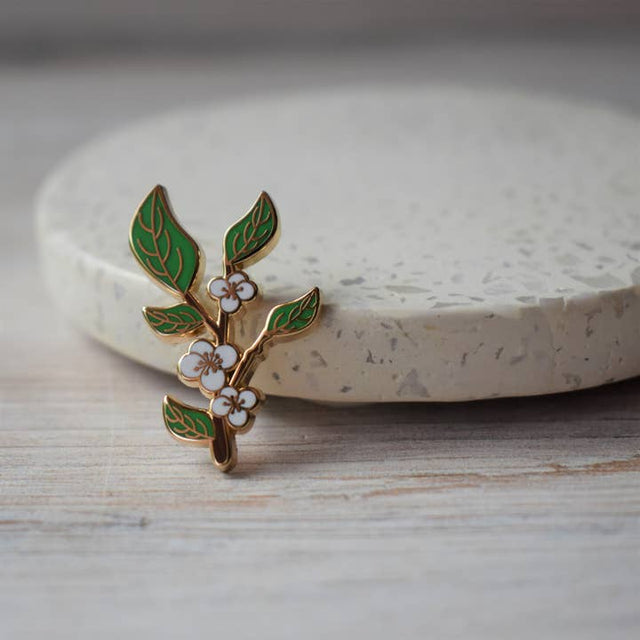 Tea Thoughts Camellia Sinensis Enamel Pin