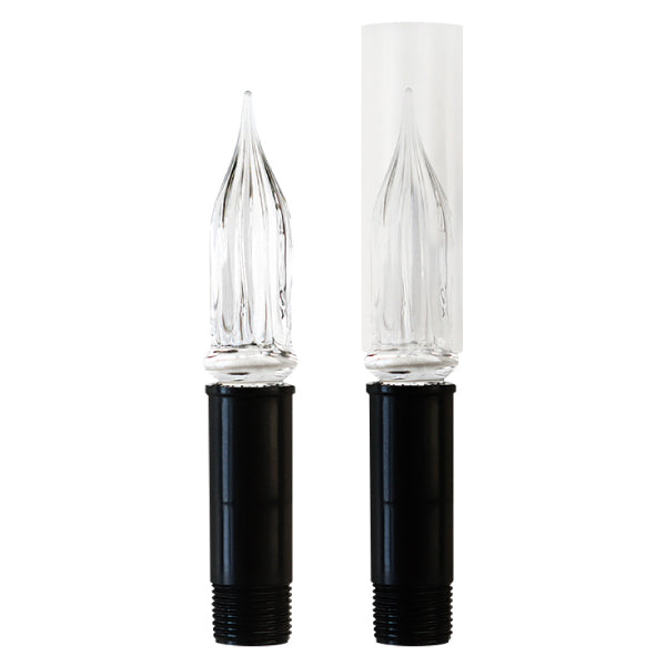 new special replacement nib so that customers who purchase the "Guitar Glass Pen with Aurora Cap" can use the product for a longer time!
If the nib is worn or damaged, you can use it without replacing the glass pen itself, but only replacing the nib.

Handmade hard glass nib
Nib connector: ABS plastic
This product is a replacement nib exclusively for "Guitar Glass Pen with Aurora Cap".