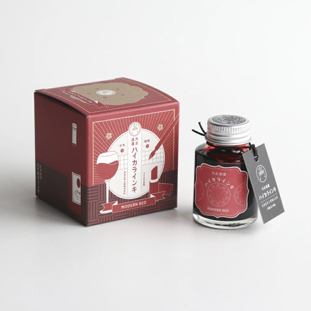 Teranishi Guitar Taisho Romance Haikara Ink - Modern Red - 40ml