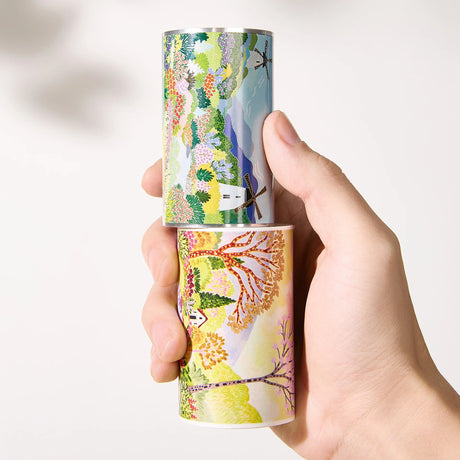 Turn your journal pages into a moving art gallery with the Spring Canvas tape. True to its name, this wide tape features exquisite, hand-painted watercolor artwork that captures the fluid beauty of nature in bloom.