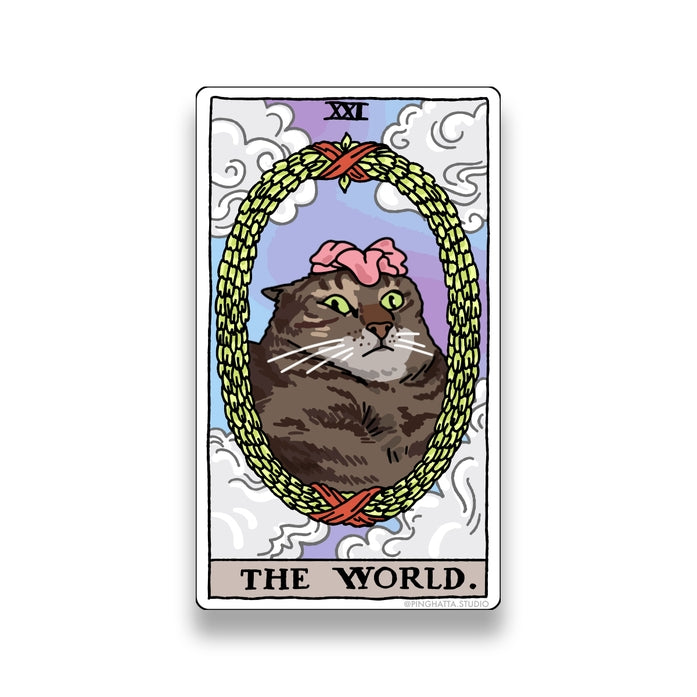 The World Tarot Cat Meme Stickers (Major Arcana)
