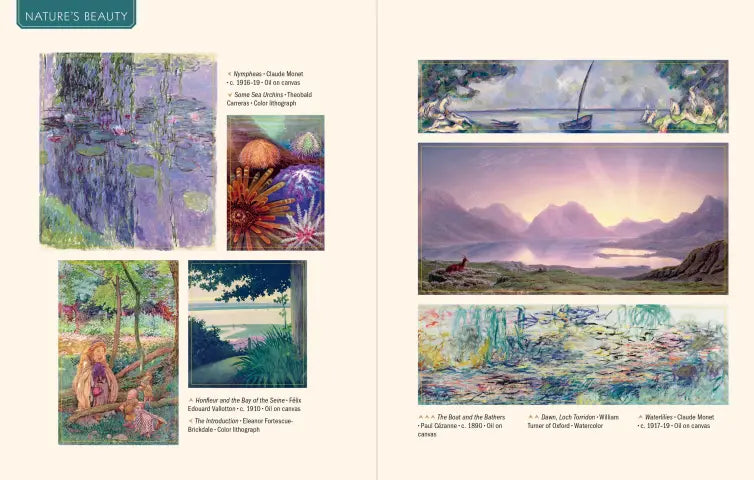 Experience the fascinating world of art like never before with these stickers of beautiful pieces from throughout history.

Organized by 13 chapters (Frills and Fringe; Heaps of Hats; City Life), the book offers stickers featuring lesser-known works and the greats, such as Van Gogh's Almond Blossom, Vermeer's Girl with a Pearl Earring, Cassatt's Mother and Child, Van Eyck's The Arnolfini Portrait, Hokusai's The Great Wave, and so many more.&nbsp;Accompanying each image is a caption that details the artist, 