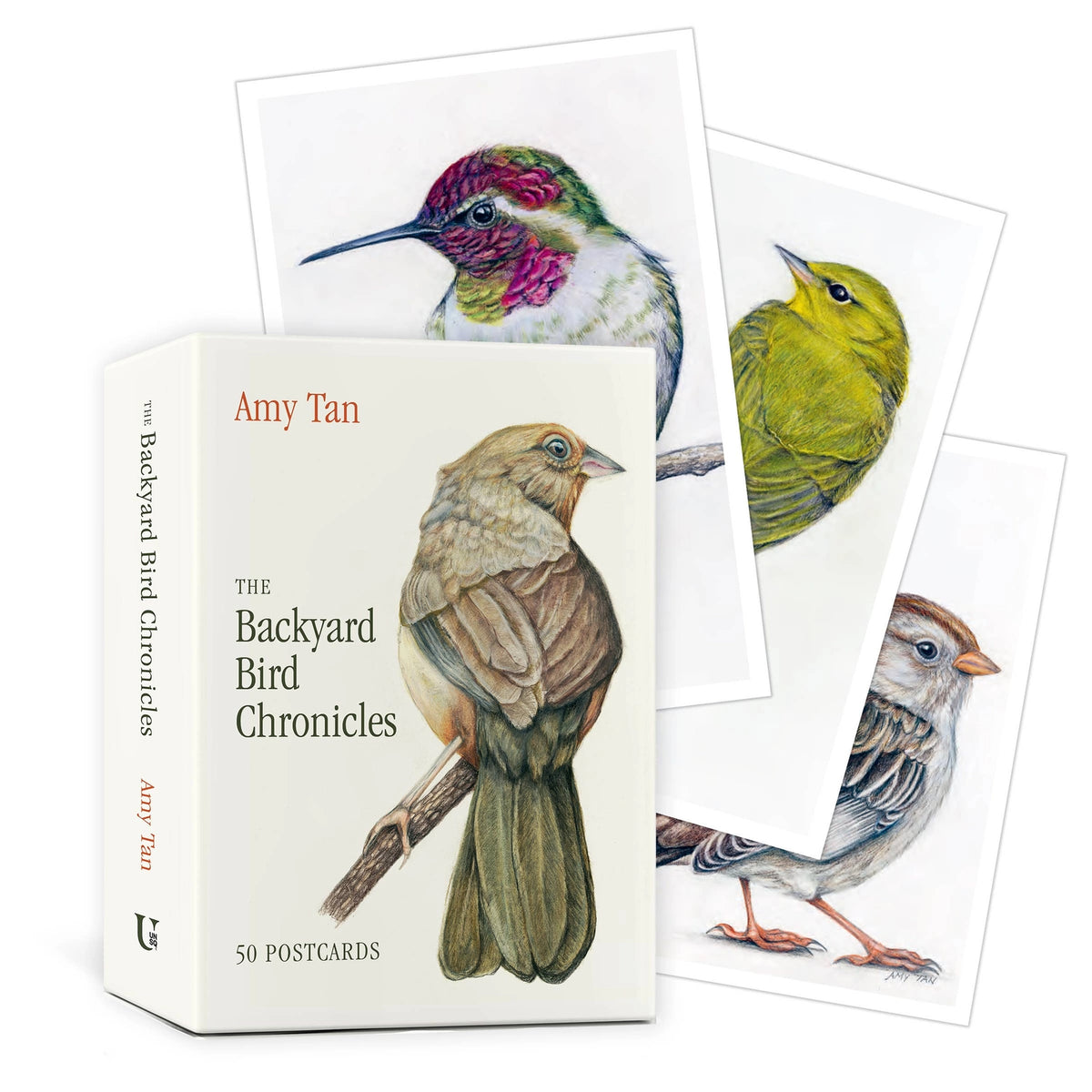 Based on Amy Tan's New York Times best-selling book, The Backyard Bird Chronicles, this collection of 50 postcards features the world renowned author's most beautiful drawings and colorful renderings of the birds that visit her Northern California home.