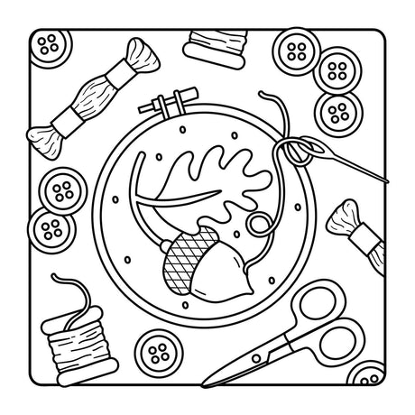 Grab your colored pencils and your coziest sweater and cuddle up with this autumn-themed coloring book featuring 45 festive illustrations making it the perfect activity for anyone looking to unwind and embrace the chill.

From pumpkin patches and smiling scarecrows to piles of fallen leaves and warm apple cider;The Comfy Fall Coloring Book brings together all the best parts of autumn. It’s the perfect book for coloring fans who want something super easy and relaxing—but also super cute—to color.
