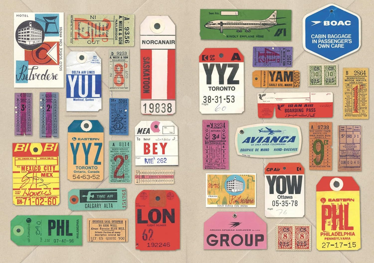 With hundreds of sticky curiosities ready to beautify your junk journal or collage, this book is the perfect companion to The Ransom Note Sticker Book. This cute little sticker book is packed with extraordinary images that can be used for scrapbooks, journals, collaging, and many other creative pursuits.

The stickers are all vintage illustrations. There are 40 spreads of stickers, over 600 altogether, presented in categories and interspersed with quirky vintage backgrounds. Examples include: Vintage cute t