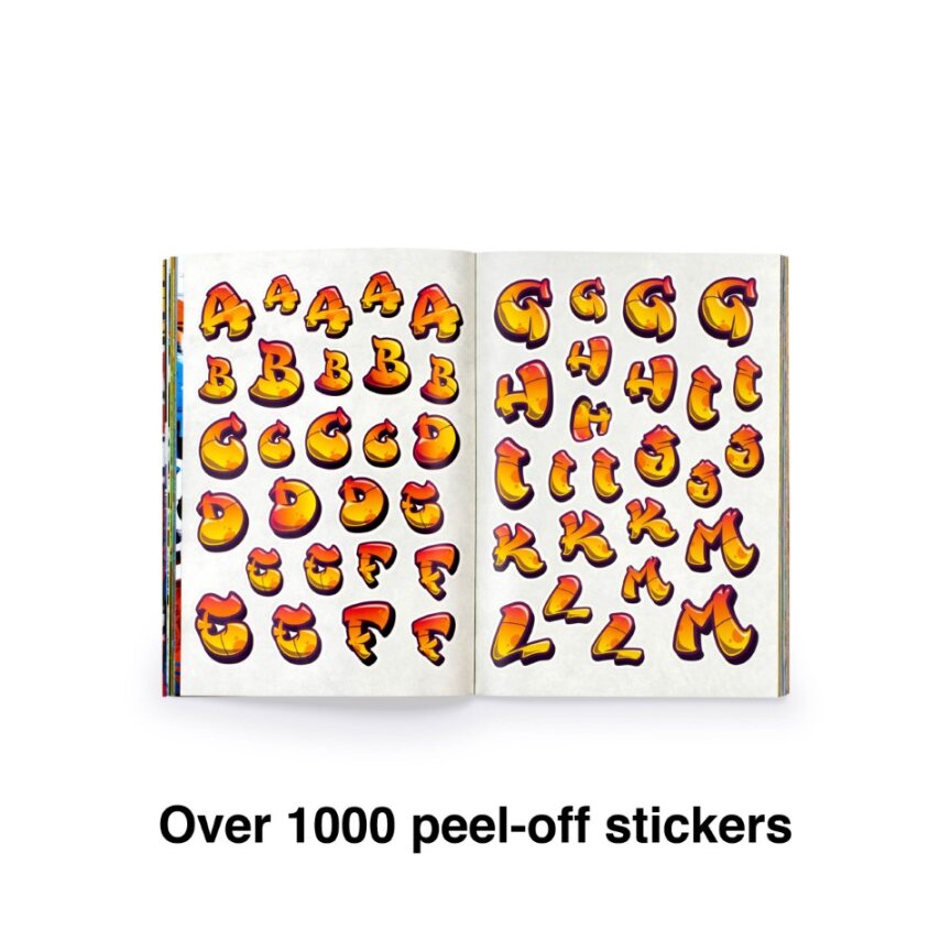The Graffiti Alphabet Sticker Book – Little Craft Place