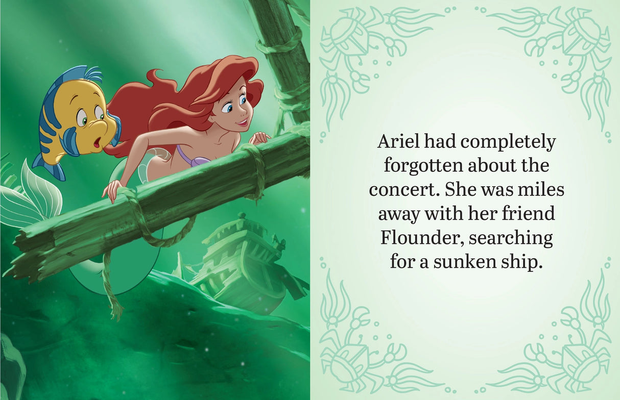 When Ariel the mermaid falls in love with a handsome human prince and trades her voice and tail for legs, she begins an adventure that will test her courage in ways she never imagined. With its unforgettable soundtrack, beautiful animation, and endearing characters, Disney’s The Little Mermaid has been one of the most celebrated animated films for generations. 

Now with this tiny storybook retelling, fans can cherish this classic fairytale and keep it right in their pockets! Part of a continuing series of 