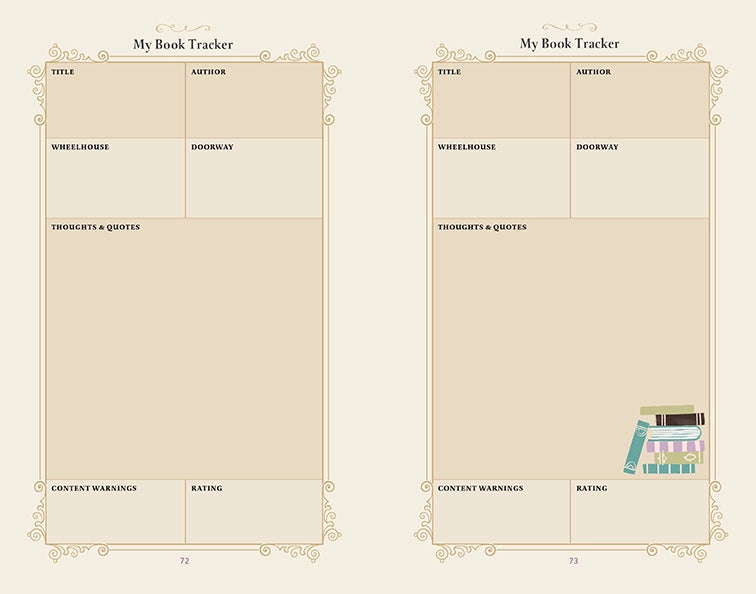 Brea and Mallory, passionate bibliophiles, and hosts of the Reading Glasses podcast are not too shy to admit that the book-lovers community can easily get a bit snobby and pretentious. Many people with the desire to read get lost in the smog of countless sources commanding how much you should be reading and what you must keep on your shelves. Take in a breath of fresh air with The No-Pressure Book Journal. This journal is carefully designed to help people read better by finding and achieving their reading g