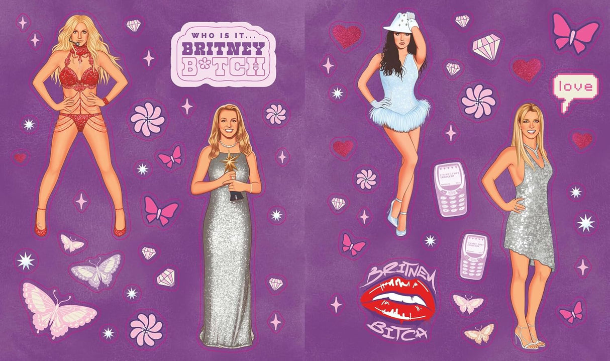 Gimme more (stickers)! Celebrate the pop culture icon and music hit-maker with 500+ bold and vibrant stickers that feature photography, lyrics, artwork, and more. This product is officially licensed with the superstar's management!