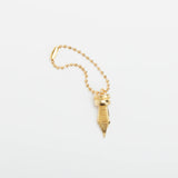 A Fountain Pen Nib Charm: Carried with Meaning

A solid brass charm meticulously shaped in the likeness of a classic fountain pen nib. Every intricate detail is beautifully captured, complete with the inspiring engraved message, "The Pens Will Be With You Always."

Equipped with a sleek ball chain, it attaches effortlessly to your bags, pouches, or key rings. Despite its petite size, it brings the distinct, rich texture and unmistakable presence that only genuine brass can provide.

As you use it, the brass