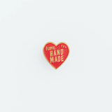 The popular "I love HANDMADE" design, well-known from our patches, is now available as a colorful pin!

It comes in 10 colors, matched to the paint colors of our engineer bags.

The metal parts are made from solid, unplated brass.

As you use it, the brass will develop a natural patina over time—enjoy the changing character that comes with age.

Color: The color you see on your screen may differ from the actual product.

Brass Products

Due to the nature of brass, some areas may appear slightly tarnished du