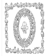 Calling all lovers of eerie aesthetics! This is your invitation to enter a delightfully dark world of pretty poisons, curious crystals, moon bunnies, freaky frogs, magical moths, mystical mushrooms, haunted trinkets, and unbound body parts. Each collage-style page of The Spooky Doodle Club Coloring Book is packed with hand drawn details waiting to be brought to life (or maybe even back from the dead) with a rainbow of colors.