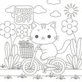 Unleash your creativity with this hilarious adult coloring book

Combining cute, cozy cats, the therapeutic benefits of coloring and plenty of colorful language, this sweary book turns purr-fectly innocent cats and kittens into feisty foul-mouthed furballs.

Stressed out after a long day? Channel your frustrations through coloring. Use pens, pencils, crayons, markers or any medium you'd like to bring each image to life with color and calm your mind.

Nestled within the covers of this book, you will find:
- 