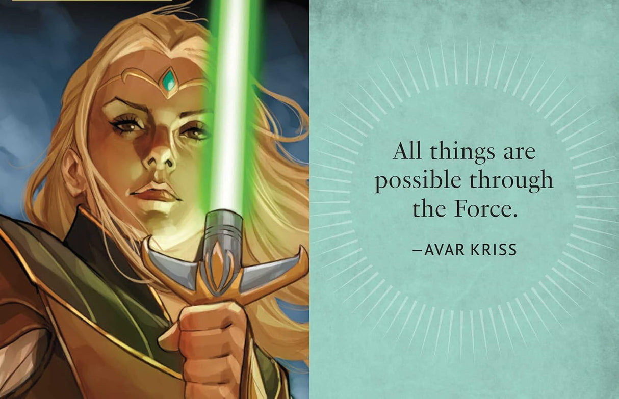 Hold thrilling adventures in the palm of your hand, with this pocket-sized tribute to incredible Star Wars women! The perfect gift for any Star Wars fan, this tiny book is a fun homage to the indelible women of the Star Wars galaxy.

BELOVED MOMENTS IN THE PALM OF YOUR HAND: With its 1.34” x 1.73” size, this tiny book packs a galaxy’s worth of adventure into a pocket-sized format.

ALL OF YOUR FAVORITE CHARACTERS: Star Wars: The Tiny Book of Legendary Women features art and quotes from Leia Organa, Rey Skyw