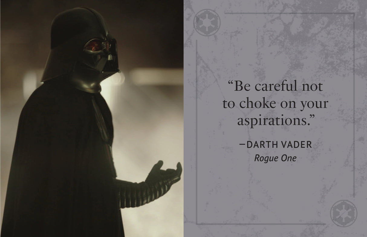 This book compiles the knowledge behind the most powerful disciples of the Dark Side from every era of Star Wars, from Darth Maul, to Emperor Palpatine, Darth Vader, Kylo Ren, and beyond. Packed with dazzling art, this collectible series of tiny books—the perfect gift for any Star Wars fan. 
· Hold Sith lore in the palm of your hand: A pocket-sized format makes this book the cutest addition to your Star Wars bookshelf. A cloth bookmark also lets you hang this tiny book as an ornament or keepsake. 
· The per