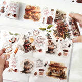 Introducing our Caffeine Canvas Washi Tape Set, a must-have for coffee lovers and craft enthusiasts alike! This set brings together the perfect blend of creativity and caffeine, featuring a delightful assortment of coffee-related designs.

Indulge your artistic side as you adorn your journals, scrapbooks, and DIY projects with these charming coffee-themed patterns. From your favorite local coffee shops to aromatic coffee beans, this set offers a range of designs that capture the essence of your favorite