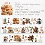 Introducing our Caffeine Canvas Washi Tape Set, a must-have for coffee lovers and craft enthusiasts alike! This set brings together the perfect blend of creativity and caffeine, featuring a delightful assortment of coffee-related designs.

Indulge your artistic side as you adorn your journals, scrapbooks, and DIY projects with these charming coffee-themed patterns. From your favorite local coffee shops to aromatic coffee beans, this set offers a range of designs that capture the essence of your favorite