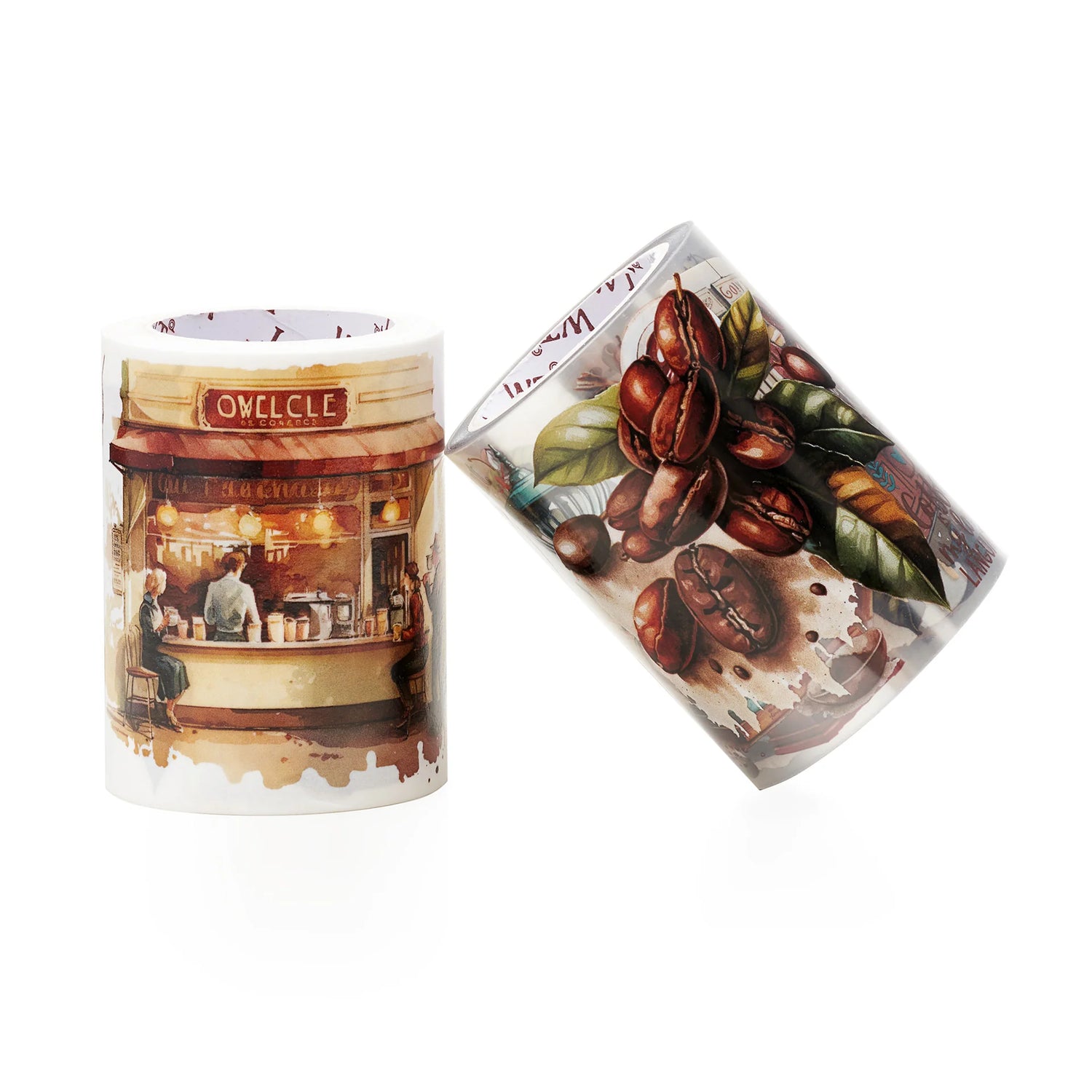 Introducing our Caffeine Canvas Washi Tape Set, a must-have for coffee lovers and craft enthusiasts alike! This set brings together the perfect blend of creativity and caffeine, featuring a delightful assortment of coffee-related designs.

Indulge your artistic side as you adorn your journals, scrapbooks, and DIY projects with these charming coffee-themed patterns. From your favorite local coffee shops to aromatic coffee beans, this set offers a range of designs that capture the essence of your favorite