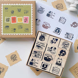 Introducing the Couch Potato Stamp Set—a laid-back collection of fun doodles that totally get your chill vibes. From cozy puppies and steaming mugs to overdue calendars and TV marathons, these stamps are here to help you decorate your downtime. Whether you’re journaling your lazy Sunday or planning your next “do nothing” day, this set brings comfy, cozy energy to every page.
