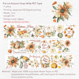 The Washi Tape Shop - Pre-cut Autumn Hues Wide PET Tape