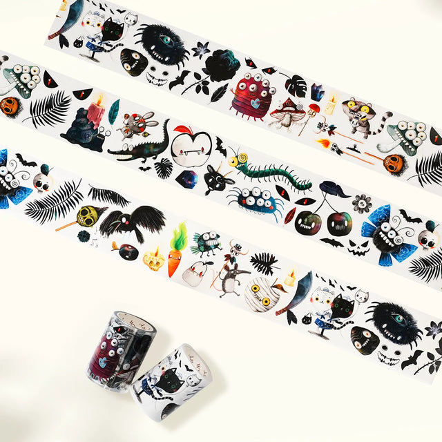 The Washi Tape Shop - Pre-cut Midnight Monsters Wide PET Tape