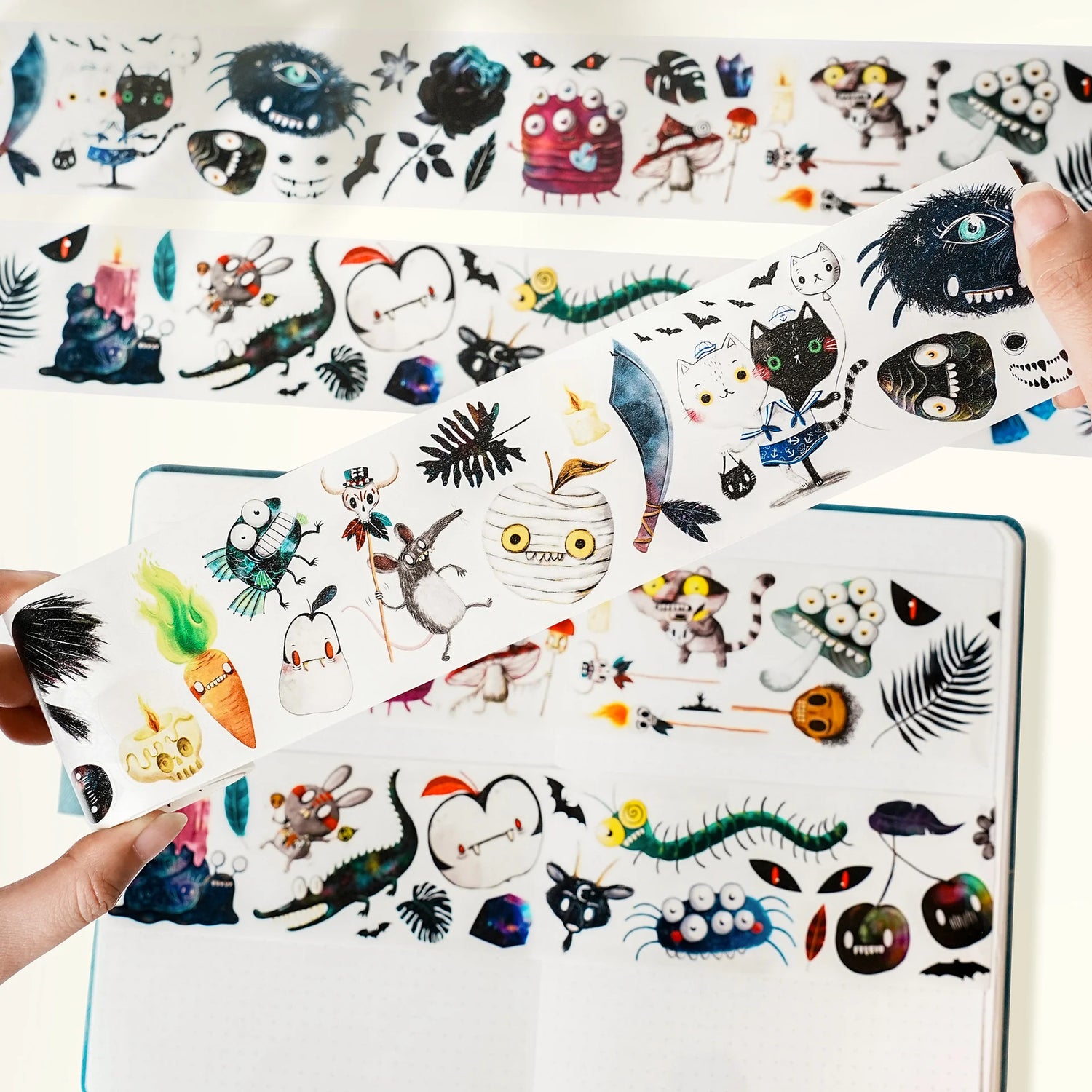 The Washi Tape Shop - Pre-cut Midnight Monsters Wide PET Tape