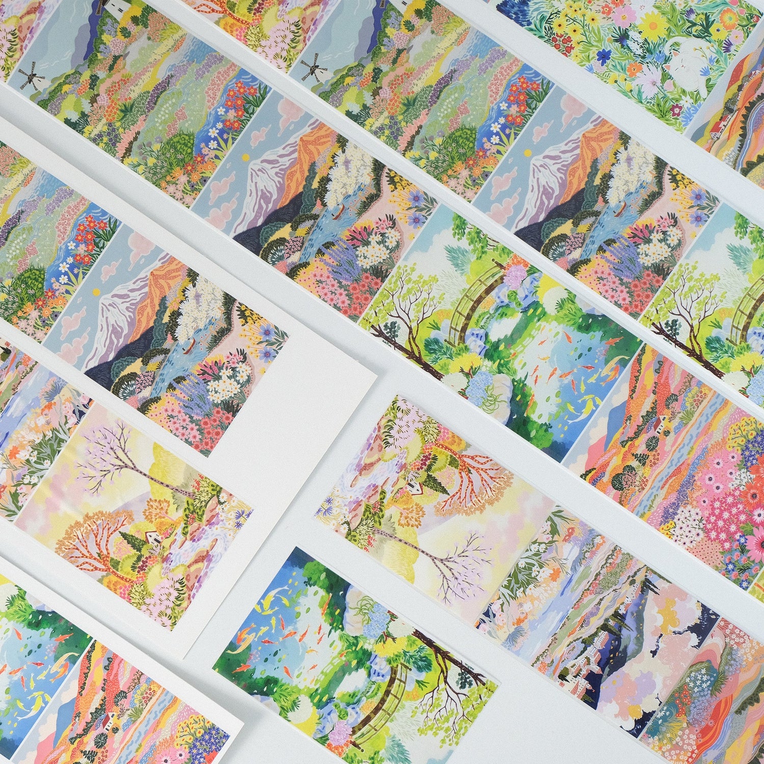 Turn your journal pages into a moving art gallery with the Spring Canvas tape. True to its name, this wide tape features exquisite, hand-painted watercolor artwork that captures the fluid beauty of nature in bloom.
