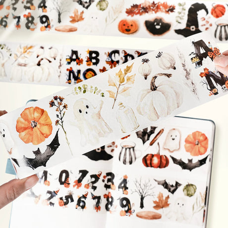 The Washi Tape Shop - Pre-cut Ghostly Goodies Wide PET Tape