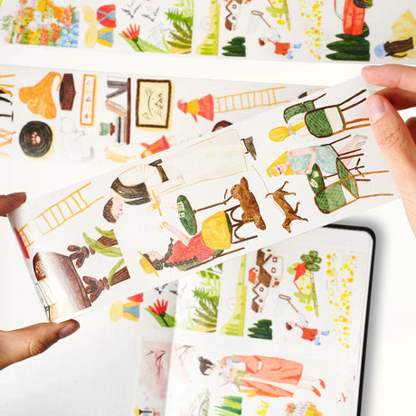 The Washi Tape Shop Pre-cut Hillside Moments Wide Washi / PET Tape
