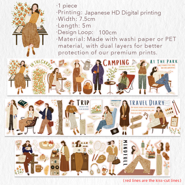 The Washi Tape Shop Pre-cut Planner's Day PET Tape 2