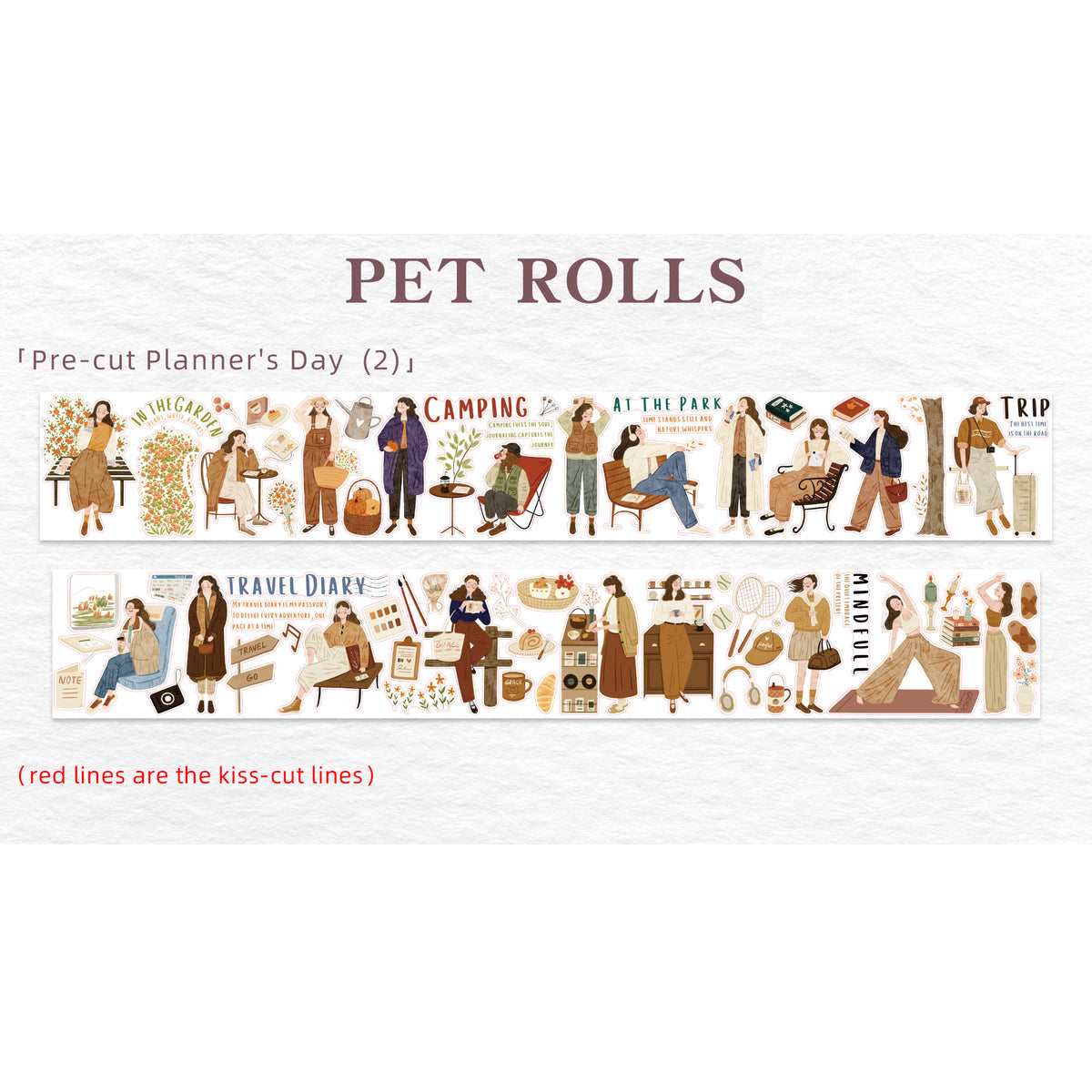 The Washi Tape Shop Pre-cut Planner's Day PET Tape 2