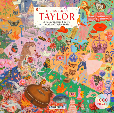 The must have 1000-piece jigsaw puzzle inspired by the Eras of Taylor Swift

Calling all Swifties! Celebrate all things Taylor Swift in this 1000-piece puzzle inspired by the pop icon. Do you know the anthems of 1989 from the melodic tones of evermore? The stories of Fearless from the explosive tunes of reputation? Take a deep dive into the world of Taylor and discover the themes, symbolism and meanings behind all eleven Eras in the fold-out poster guide. Brimming with Easter eggs for ultimate fans to spot.