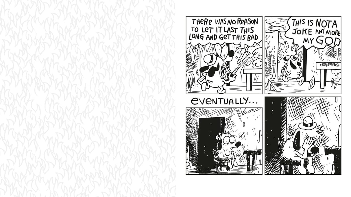 This Is Fine: The Official Coloring Book

Calm yourself from a world on fire with this officially licensed coloring book featuring Question Hound, the star of KC Green’s iconic "On Fire" comic, which captivated the world with three simple words: “This is fine.”

This is Fine: The Official Coloring Book presents 40 new and classic, hilarious (and horrific) illustrations of Question Hound trying to navigate the extremely relatable everyday struggles determined to beat him down. When you don’t know whether to 