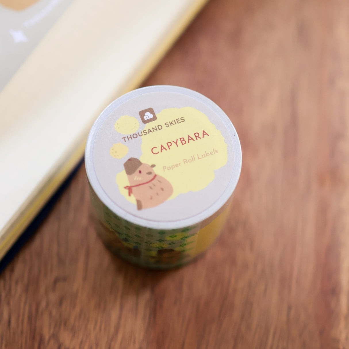 Thousand Skies Paper Roll Labels (Kiss Cut) - Capybara