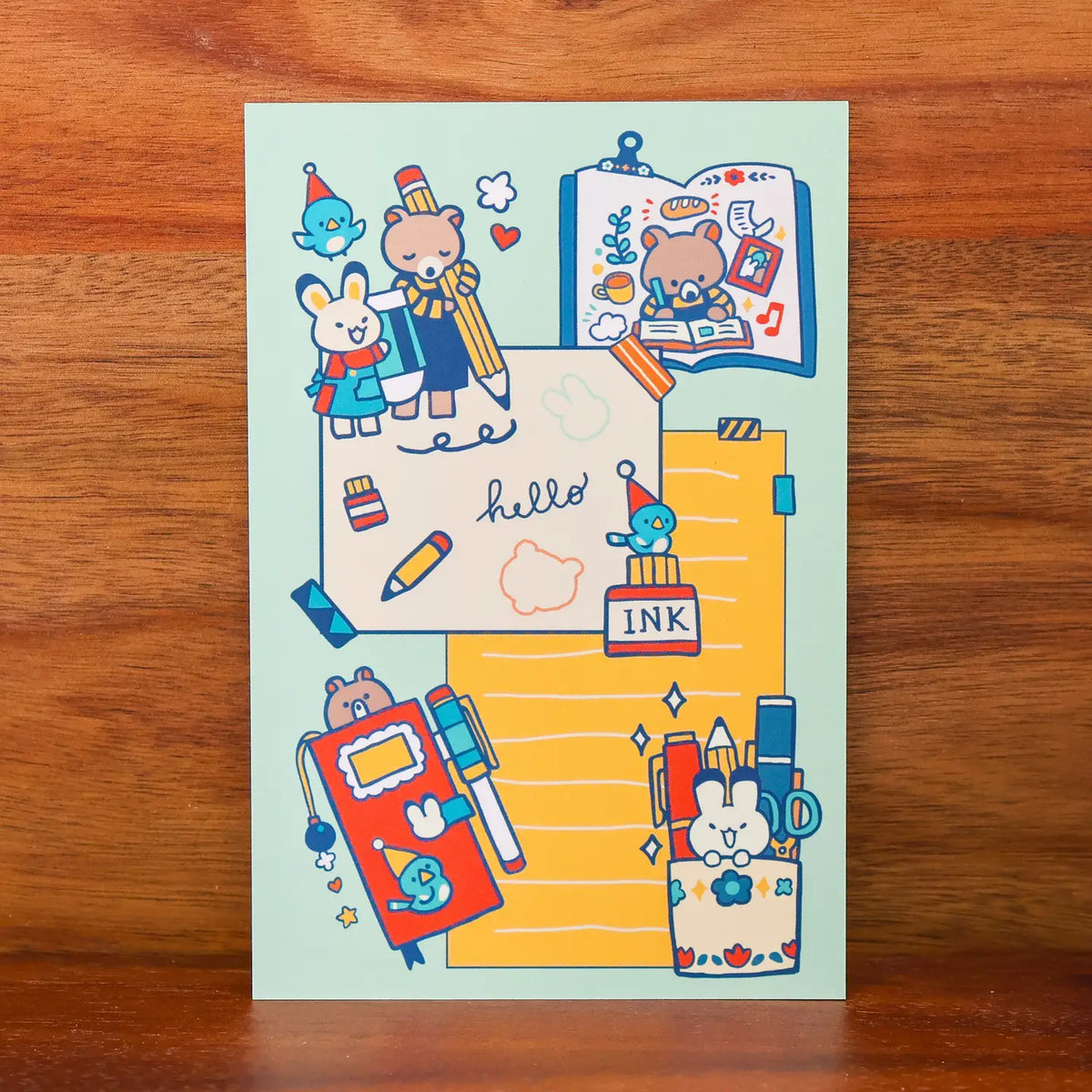 Thousand Skies - Journal and Craft Postcard

A playful and colorful illustration to brighten someone's day.

• 4 in x 6 in postcard
• Matte finish
• Heavy Cardstock

Please consider that monitor calibrations are all different. The color you see might slightly differ from the photo.

Design ©Thousand Skies
