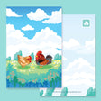 Thousand Skies - Rooster and Hen Postcard

A playful and colorful illustration to brighten someone's day.

• 4 in x 6 in postcard
• Matte finish
• Heavy Cardstock

Please consider that monitor calibrations are all different. The color you see might slightly differ from the photo.

Design ©Thousand Skies