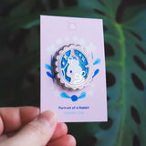 Thousand Skies Enamel Pin - Portrait of a Rabbit