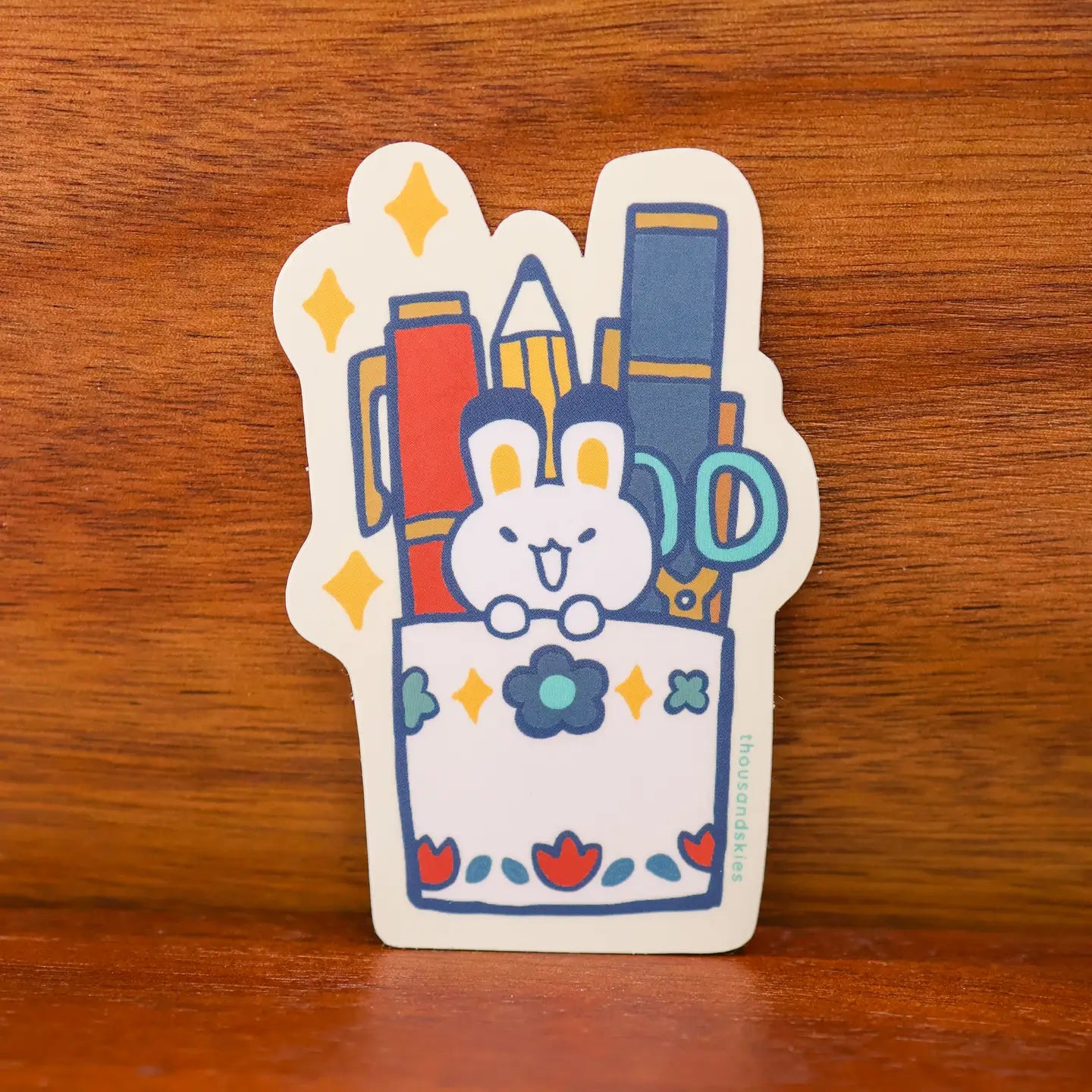 Thousand Skies Holographic Vinyl Sticker - Pen Holder