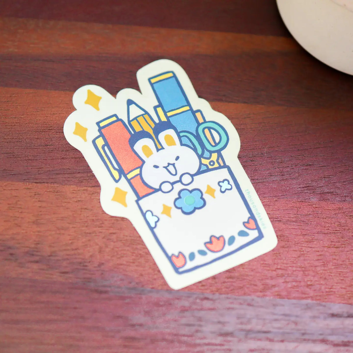 Thousand Skies Holographic Vinyl Sticker - Pen Holder