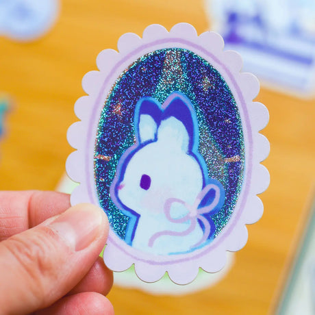 Thousand Skies Holographic Vinyl Sticker - Portrait of a Rabbit
