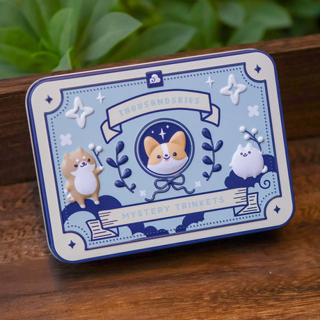 Decorative tin can with a small vinyl sticker sheet.

Tin can size: 5 x 3.6 x 1.5 inches

Inner tin can size: 4.7 x 3.4 x 1.3 inches

This is a limited edition item. We will not be restocking it once it is sold out. All Sales are final for the Tin Can.