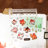 Cute decorative stickers for your journal and stationery collection!

Clear
Sticker Sheet: 6 x 3 inches
Sticker Sheet Package: 7 x 3 inches