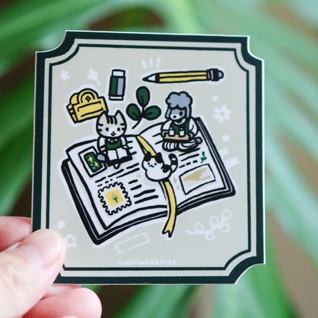 Thousand Skies Vinyl Sticker - Open Book