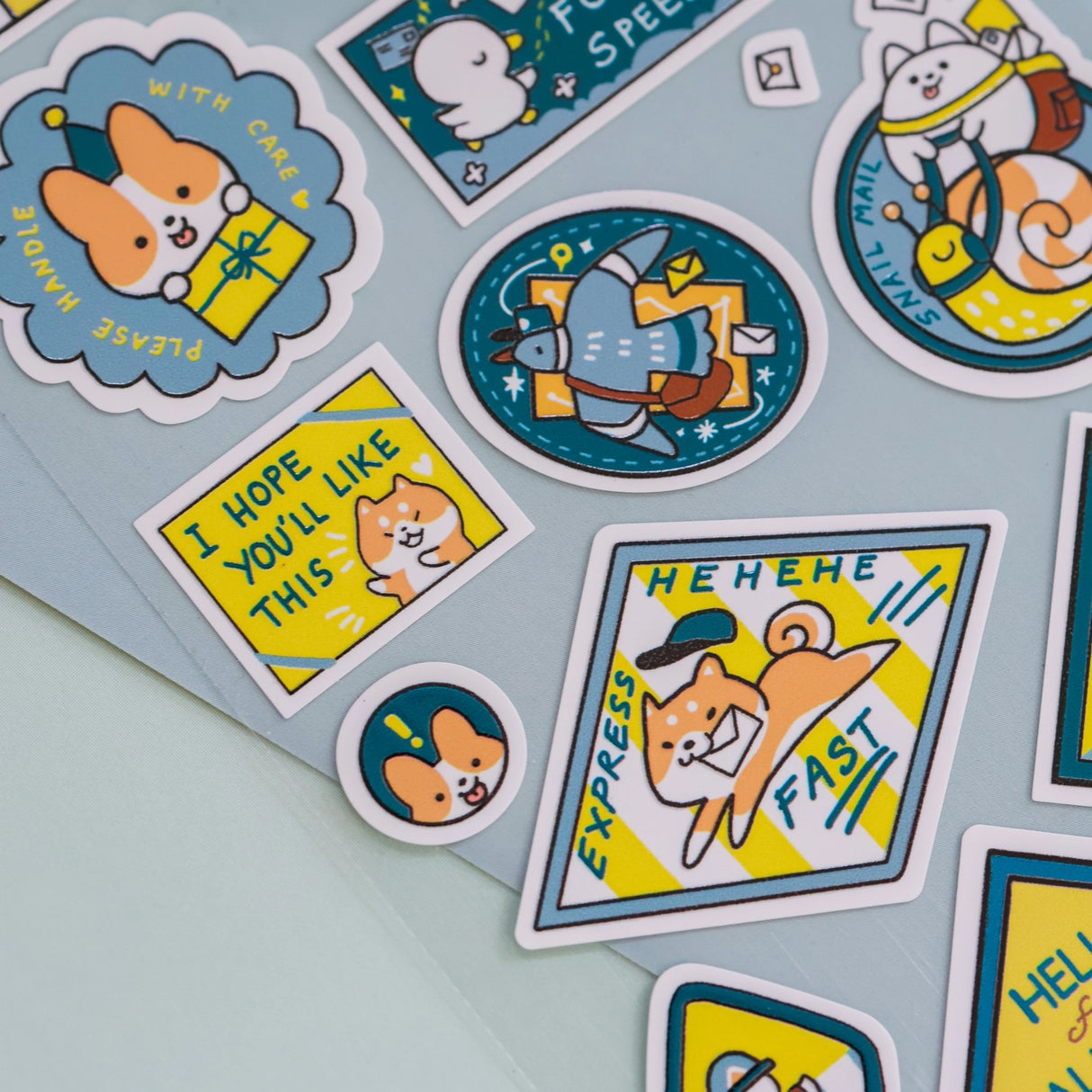 Cute decorative stickers for your journal and stationery collection!

Sticker Sheet: 6 x 3 inches
Sticker Sheet Package: 7 x 3 inches