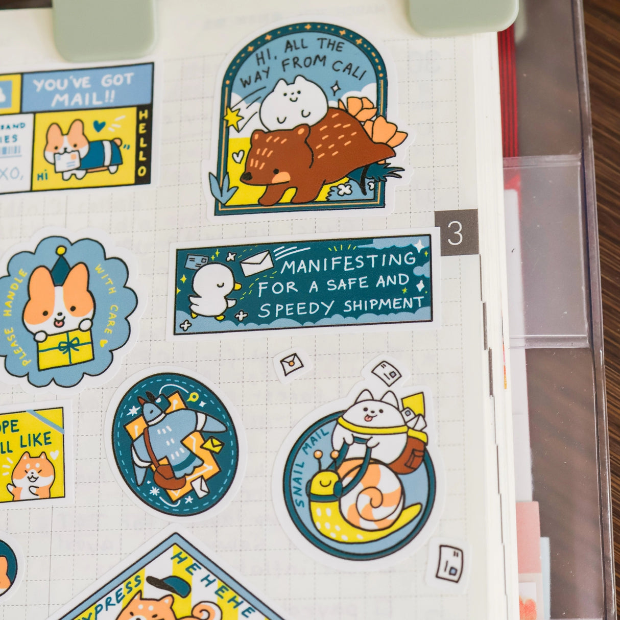 Cute decorative stickers for your journal and stationery collection!

Sticker Sheet: 6 x 3 inches
Sticker Sheet Package: 7 x 3 inches