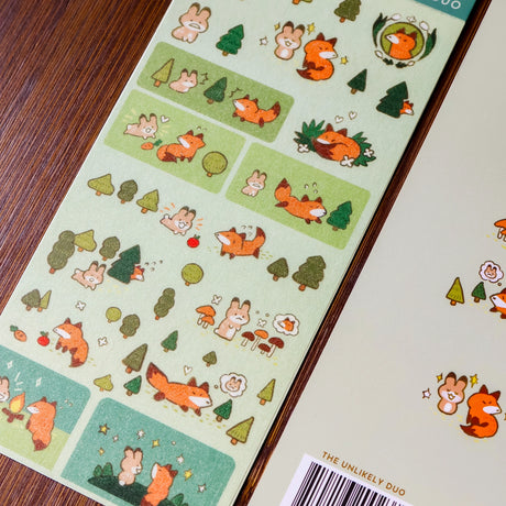 Cute decorative stickers for your journal and stationery collection!

Sticker Sheet: 6 x 3 inches
Sticker Sheet Package: 7 x 3 inches