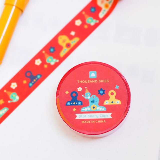 Thousand Skies Washi Tape - Stationery Clips