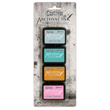 Tim Holtz Distress® Mini Archival Ink pads are waterproof, acid-free dye inks featuring the classic Distress color palette in the same fade resistant formula used in Ranger Archival Ink.