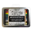Tim Holtz Distress® Watercolor Pencils are woodless watercolor pencils formulated to achieve vibrant coloring effects on porous surfaces. The solid water-reactive pigments are ideal for watercoloring, shading, sketching and more!